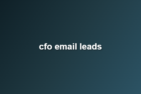 cfo email leads