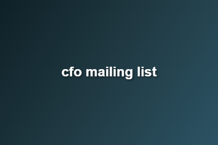 cfo mailing list