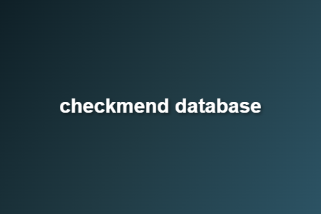 checkmend database